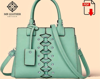 Molde em PDF para Bolsa de Couro Feminina, Modelo Faça Você Mesmo (A4)