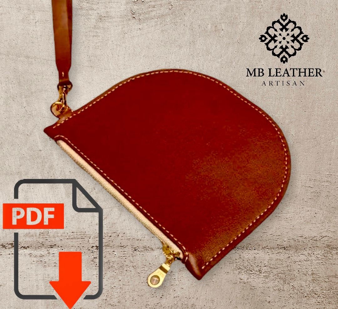 Leather Coin Wallet PDF Pattern – Mini Pouch Template - Etsy