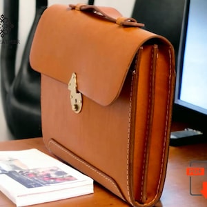 Patrón PDF Bolso Bandolera de Piel / Bolso Bandolera Hombre / Bolso Bandolera Mujer / Bolso Bandolera de Hombro / Patrón Bolso Pdf / Patrón Maletín