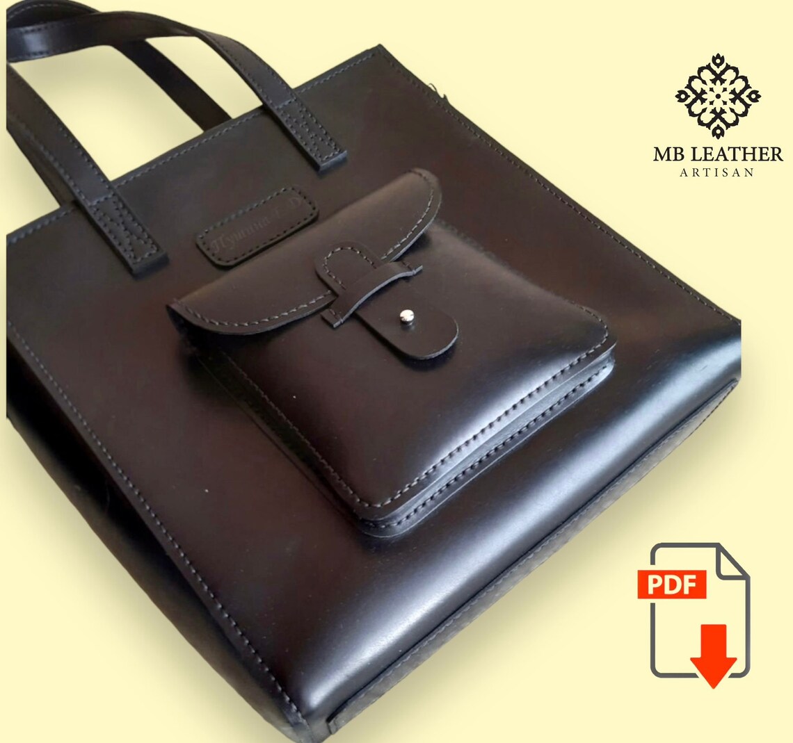 Leather Messenger Bag PDF Pattern | DIY Briefcase - Etsy