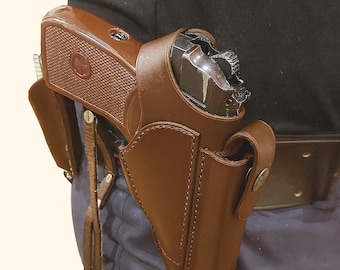 Modello PDF per custodia in pelle per armi, modello PDF per fondina in pelle per pistola - Modello digitale per fai da te in pelle / modello per fondina da cintura
