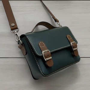 Mini sac à main rétro en cuir, modèle PDF, sac à main en cuir pour femme, numérique en cuir, bricolage en cuir, modèle en cuir, cuir fait main,