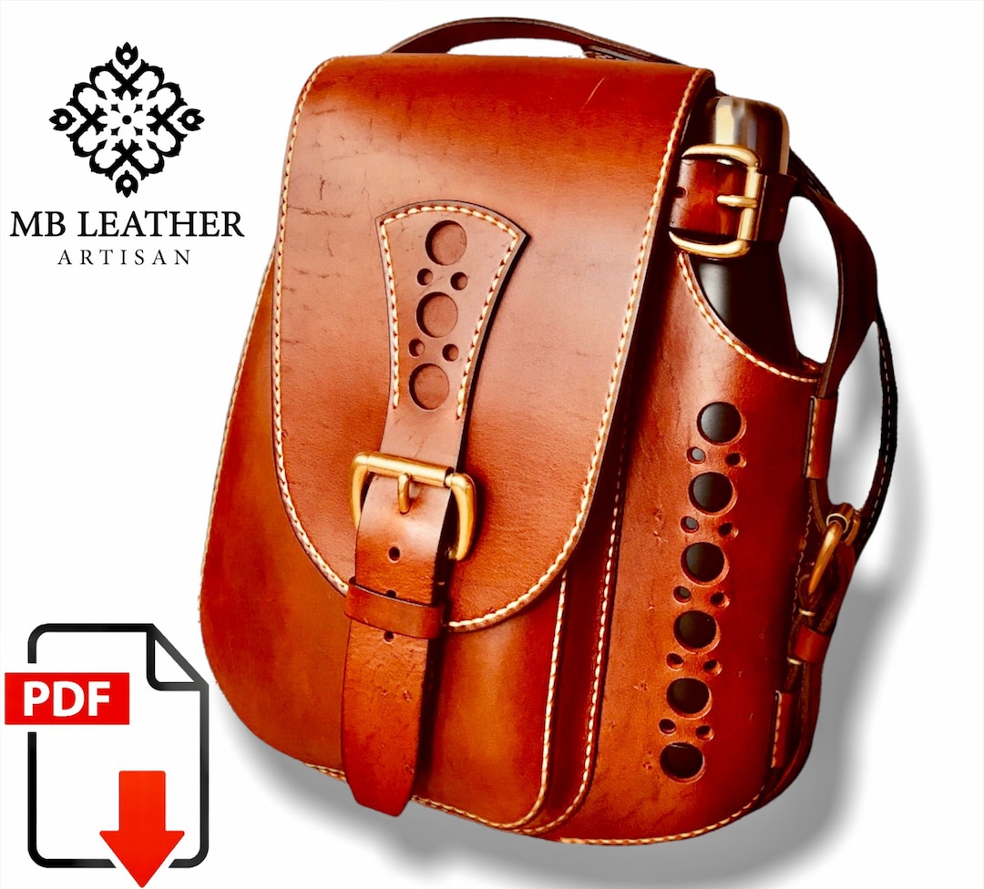 Leather Messenger Bag PDF Pattern | DIY Briefcase Pattern (digital ...