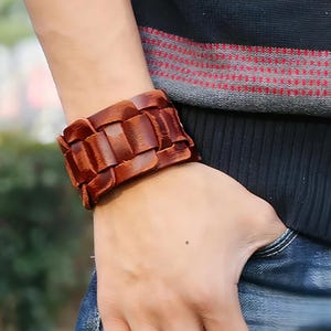PDF pattern leather bracelet download Easy pattern Leather DIY Leather wristband Steampunk style