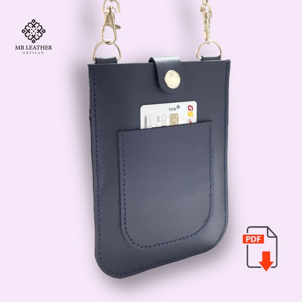 PDF Pattern Leather Crossbody Bag | Woman Bag Pattern | Minimalist Woman Bag Pattern | Leather Crossbody Template | Diy Bag