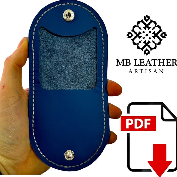 PDF Pattern Leather Coin wallet - Leather Coin Purse Template - Mini Coin Pouch Template