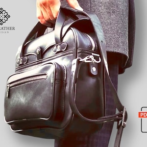 Patrón PDF Bolso Bandolera de Piel / Bolso Bandolera Hombre / Bolso Bandolera Mujer / Bolso Bandolera de Hombro / Patrón Bolso Pdf / Patrón Maletín