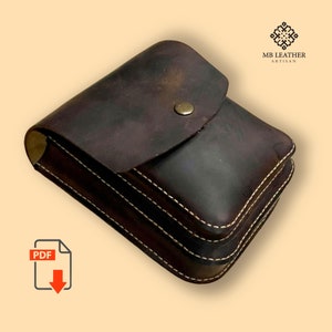 Pdf Leder Gürteltasche Template - Leder Gürteltasche Template - Hip Bag Template