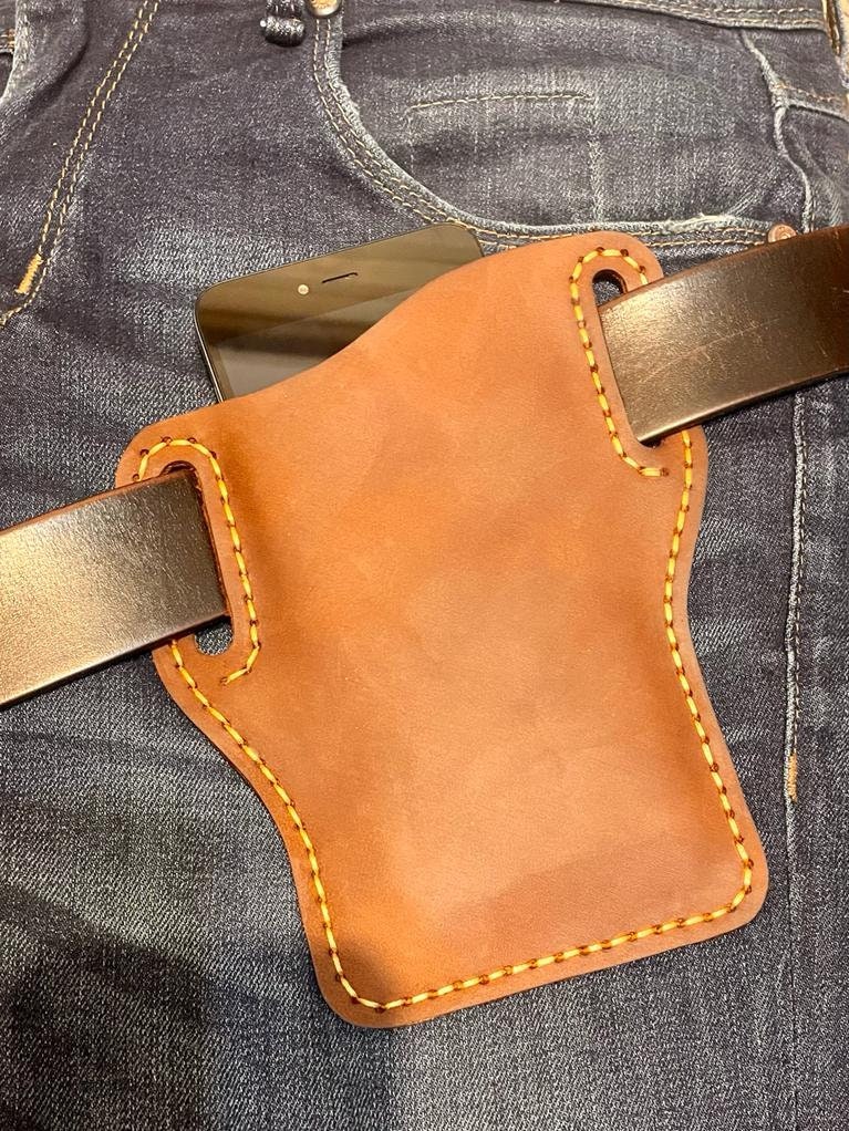 PDF Pattern Leather Phone Holster Handmade Leather Leather Etsy