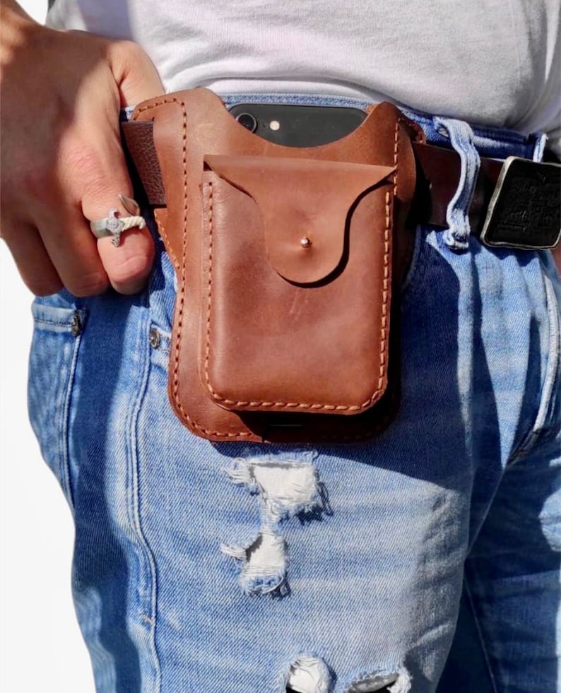 PDF Pattern Leather Phone Holster Handmade Leather Leather Etsy