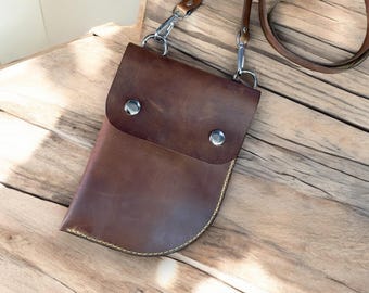 Leder Handytasche PDF Schnittmuster, Crossbody Handytasche, DIY Vorlage (Digital)
