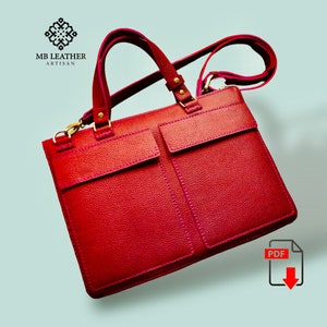 Sac messager en cuir à motif PDF | sac messager pour homme | Messenger pour femme | bandoulière | Modèle de sac PDF | Patron de porte-documents
