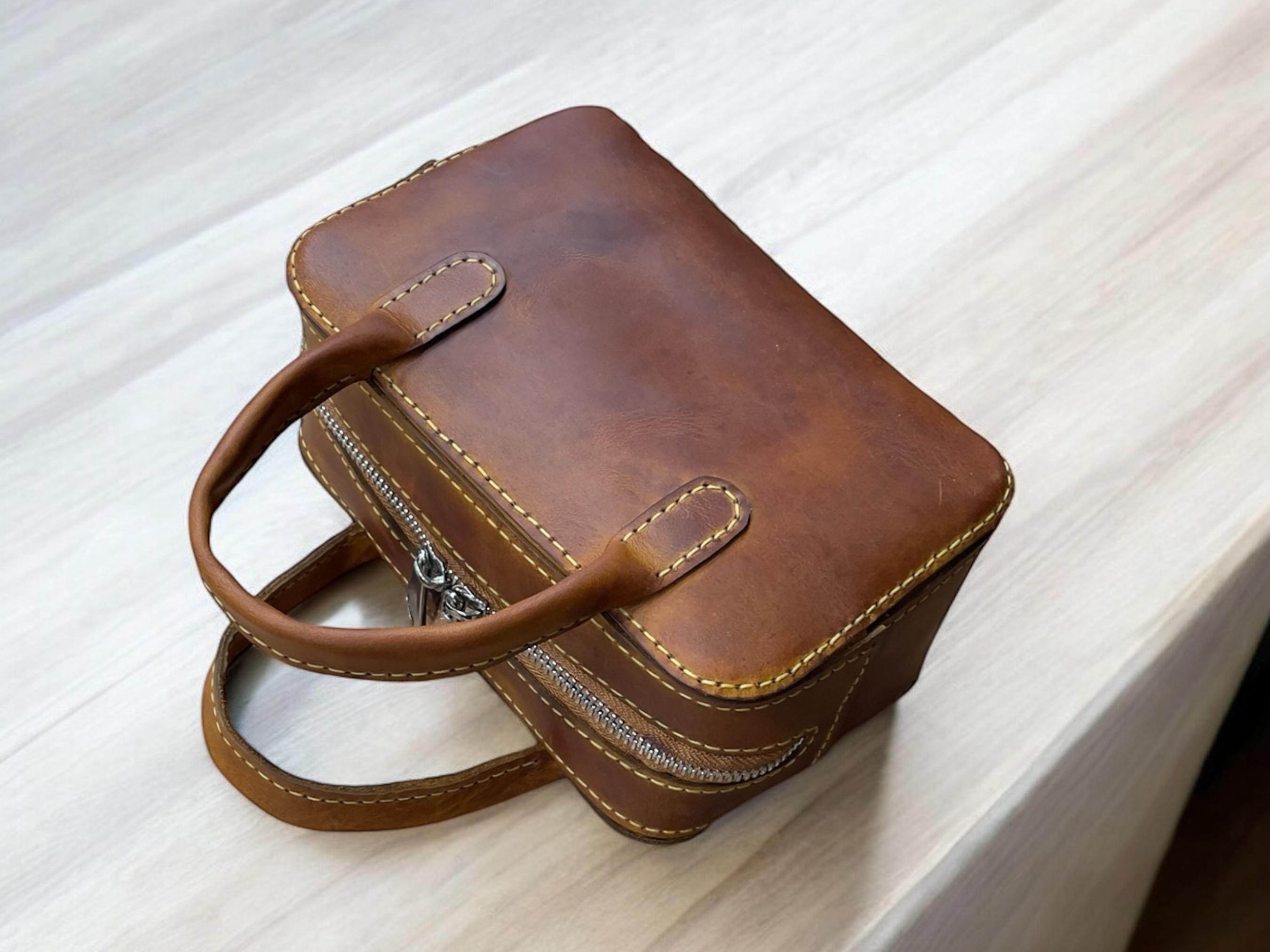 Leather Mini Handbag PDF Pattern, Retro Bag, DIY Template (A4) - Etsy