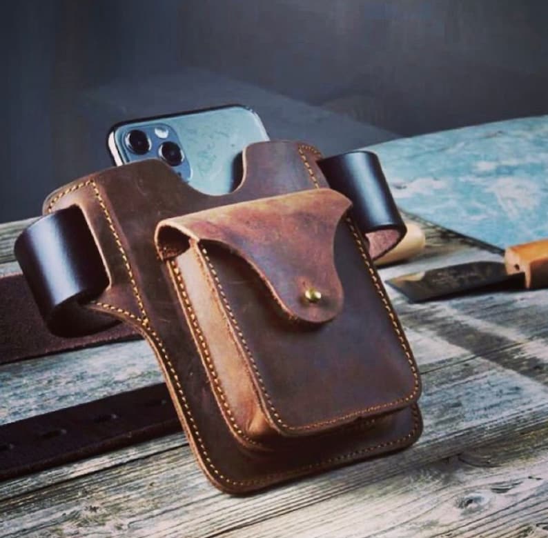 PDF Pattern Leather Phone Holster Handmade Leather Leather Etsy