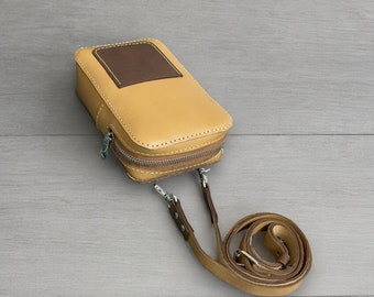 Leather Phone Bag PDF Pattern, Cellphone Bag Template (Digital Download)