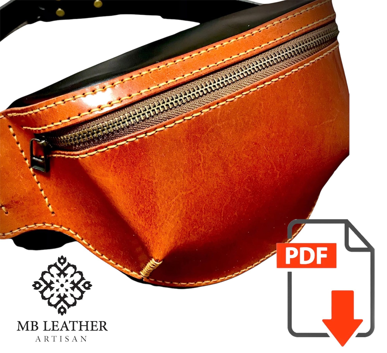 PDF Pattern Leather Cross Bag Waist Bag Pattern Belt Bag Etsy