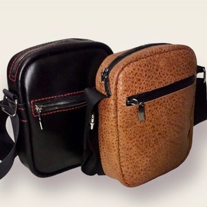 Sac messager en cuir à motif PDF | Sac à bandoulière | Modèle de sac décontracté | Modèle à bandoulière en cuir | Sac à main, modèle de sac steampunk