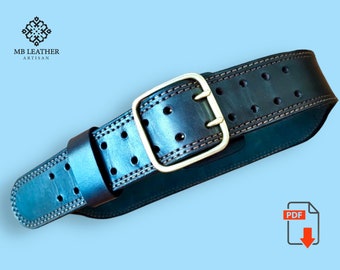 Leather Weightlifting Belt DIY Pattern (PDF Pattern)