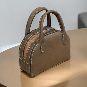 Mini sac à main rétro en cuir, modèle PDF, sac à main en cuir pour femme, numérique en cuir, bricolage en cuir, modèle en cuir, cuir fait main,