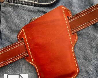 Leather Phone Holster PDF Pattern, Handmade Leather DIY