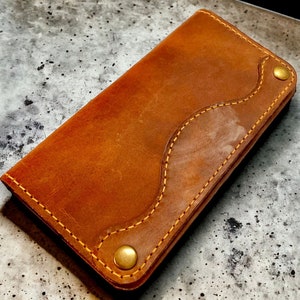 PDF Template - Leather Long Wallet Pattern - Leather DIY - Pdf Download - Wallet Template