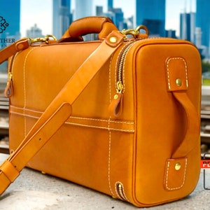 PDF Schnittmuster Ledertasche Weekender Bag, Leder Digital, Leder DIY, Leder Schnittmuster, Leder Handmade, Vorlage Digital