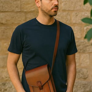 PDF Pattern Leather Messenger Bag Vintage Leather Messenger Bag PDF Pattern – Crossbody Satchel Template – DIY Leather Bag Pattern for Men