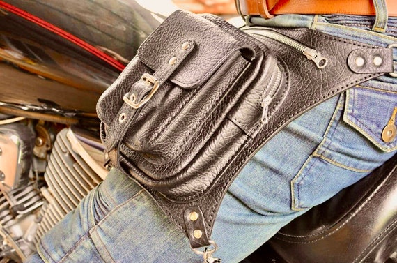 PDF Pattern Leather Leg Holster Motorbike Bag Pattern Belt Bag Template Thigh Bag Steampunk Bag Template Holster Etsy Canada