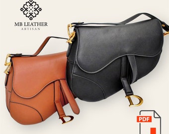 PDF Pattern Leather Hand Bag, Leather Women's Bag, Leather Digital, Leather DIY, Leather Pattern, Leather Handmade, Template Digital