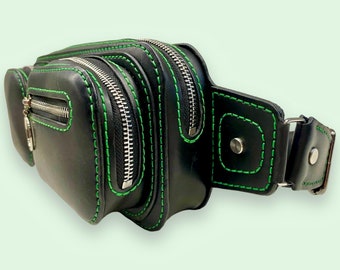 PDF Pattern Leather Cross Bag - Waist bag pattern - Belt bag pattern - Fanny pack pattern - Bum Bag pattern - Hip Bag Template