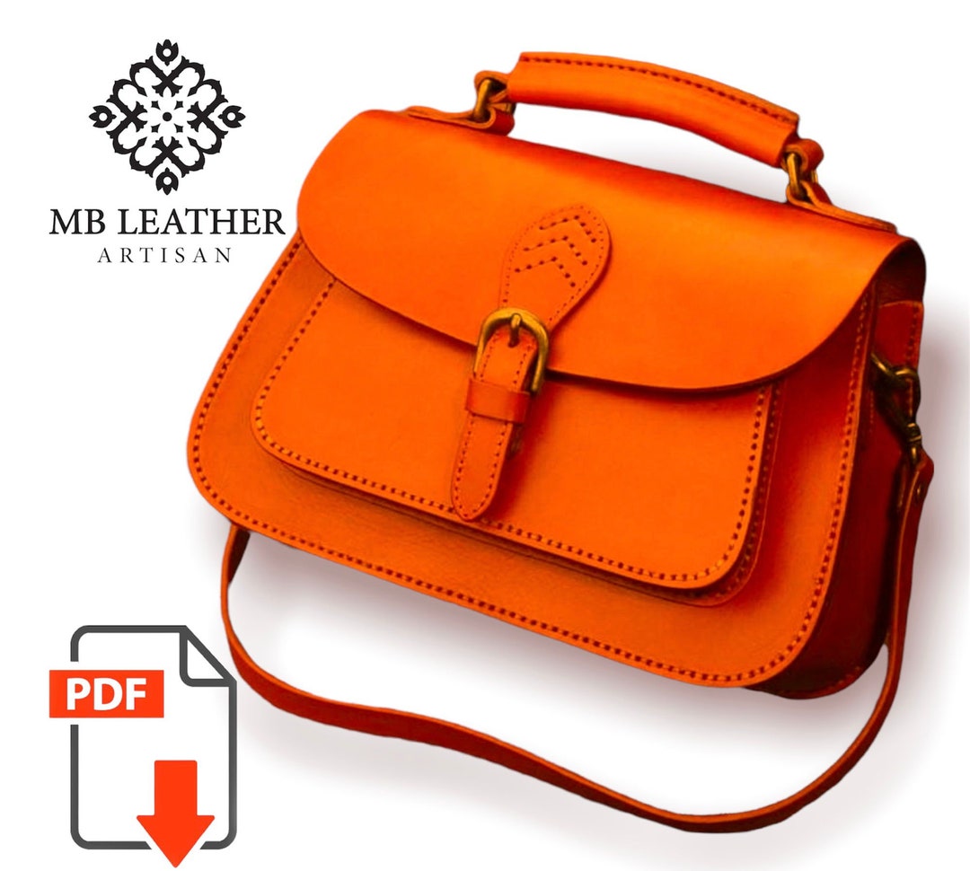 Leather Handbag PDF Pattern, Women's Bag DIY (A3/A4) - Etsy