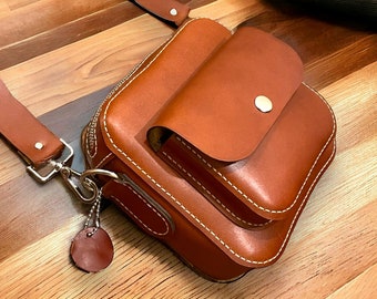 Leder-Umhängetasche mit PDF-Muster | Umhängetasche | Lässiges Taschenmuster | Leder-Crossbody-Vorlage | Diy-Tasche, Steampunk-Taschenmuster