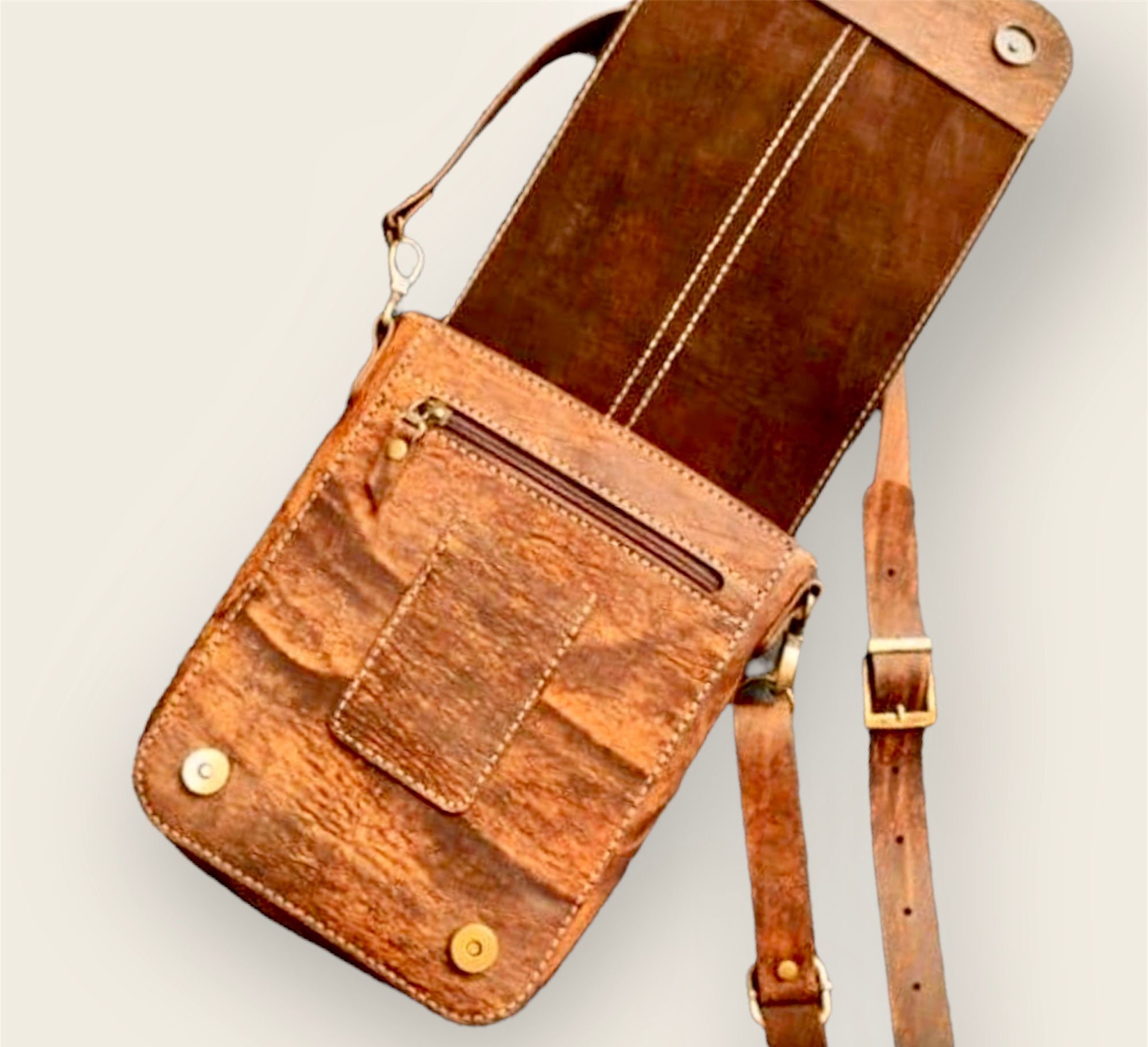 Leather Messenger Bag PDF Pattern | DIY Crossbody Bag Template - Etsy