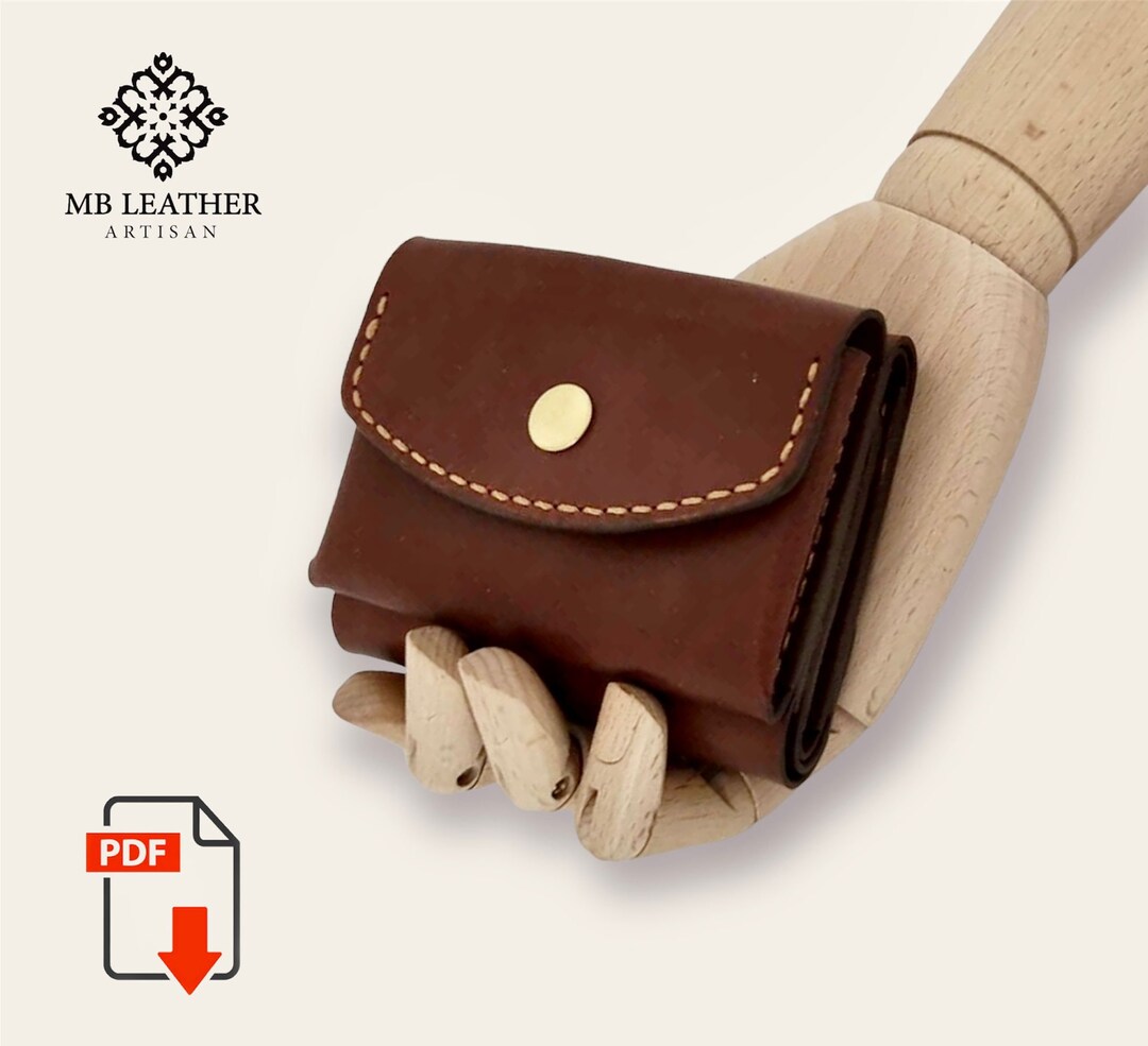 PDF Template - Leather Wallet Pattern - Leather DIY - Pdf Download ...