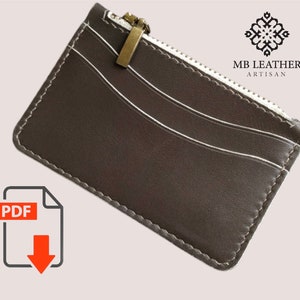 Patrón PDF Cartera para tarjetas de presentación / Tarjetero Patrón PDF / Monedero / Cartera sencilla
