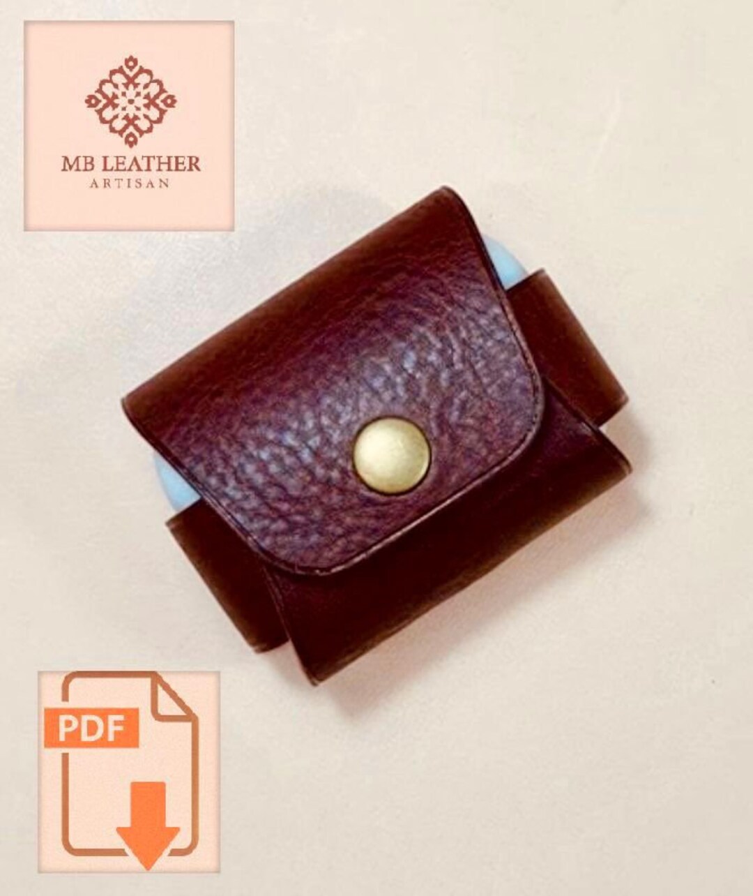 PDF Pattern Leather AirPod Pro Case, Leather DIY, AirPod Case Pattern ...