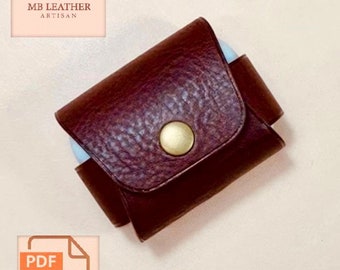 Leather Airpod Pro Case PDF Pattern, Minimalist DIY Template (A4)