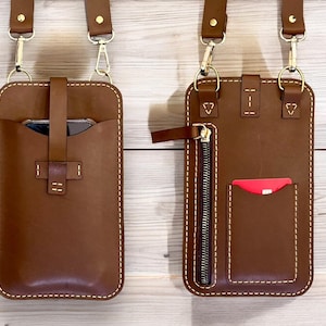 Patrón PDF Bolso de Cuero para Teléfono, Bolso de Cuero, Bolso para Celular, Cuero Hecho a Mano, Cuero DIY, Patrón de Cuero, Plantilla Digital
