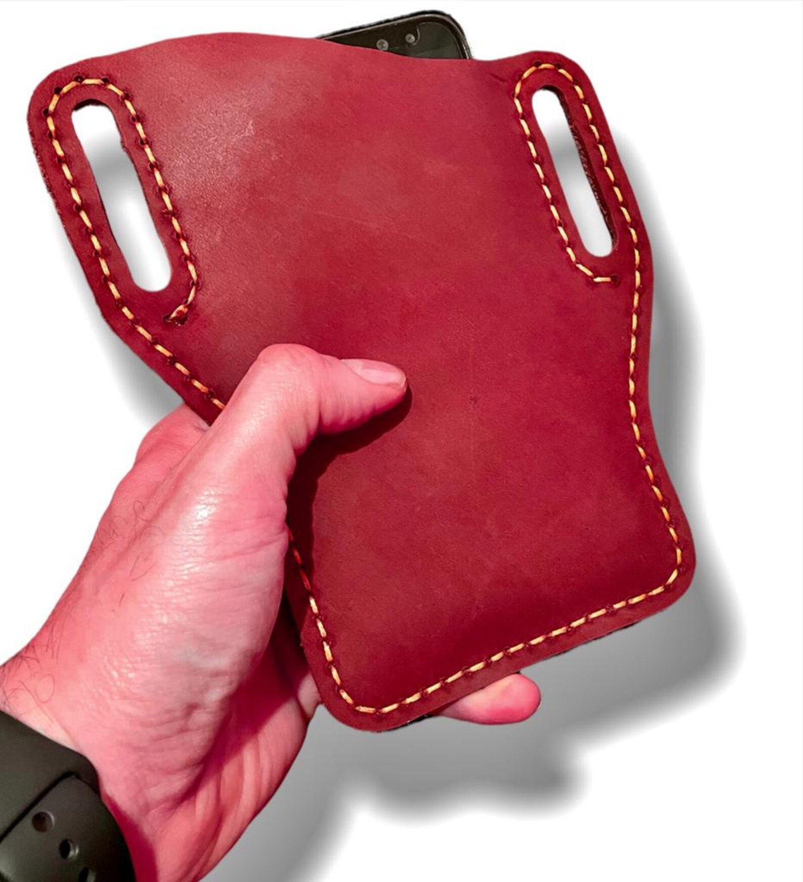 PDF Pattern Leather Phone Holster Handmade Leather Leather Etsy