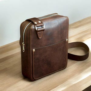 PDF Schnittmuster Leder Messenger Tasche | Umhängetasche | Lässige Taschenmuster | Leder Crossbody Vorlage | Tasche selber machen, Steampunk Tasche Muster