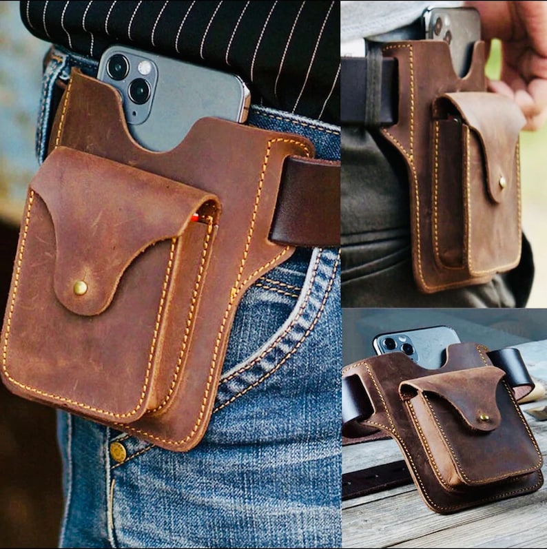 PDF Pattern Leather Phone Holster Handmade Leather Leather Etsy