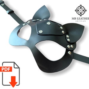 Leather Rabbit & Cat Mask Pattern (PDF Pattern)