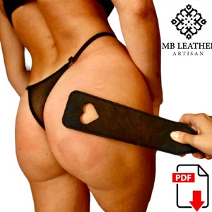 Leather Spanking Paddle PDF Pattern A4 image 2