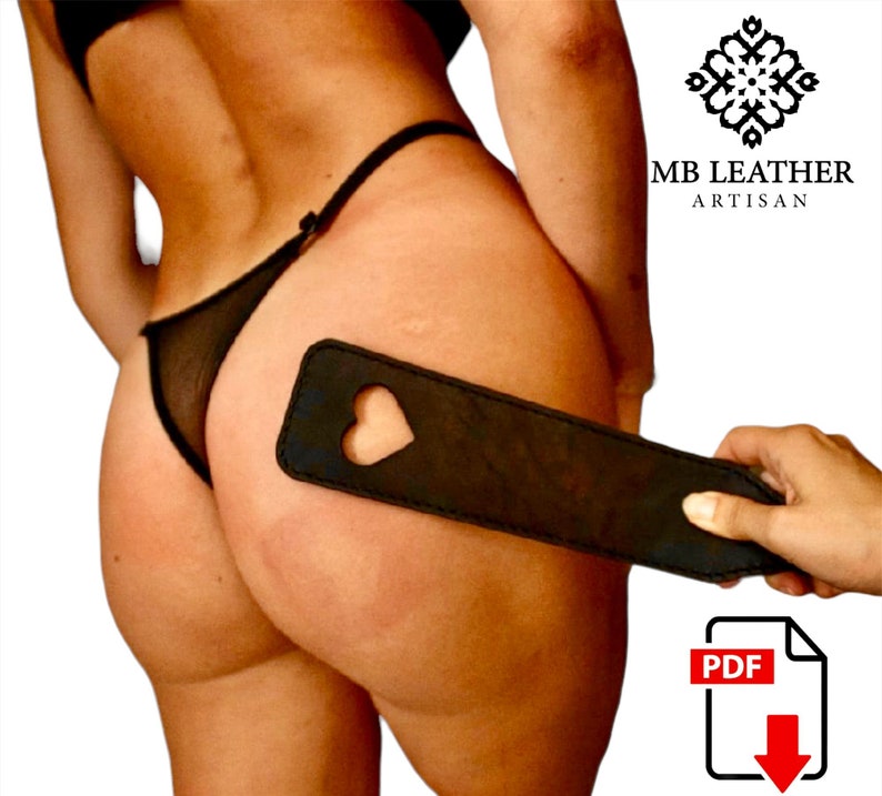 Leather Spanking Paddle PDF Pattern A4 image 2