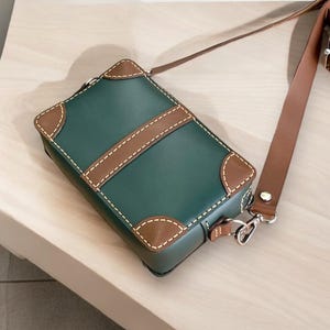 Modèle PDF de sac à main rétro en cuir, sac en cuir pour femme, cuir numérique, cuir à faire soi-même, modèle en cuir, cuir fait main, modèle numérique