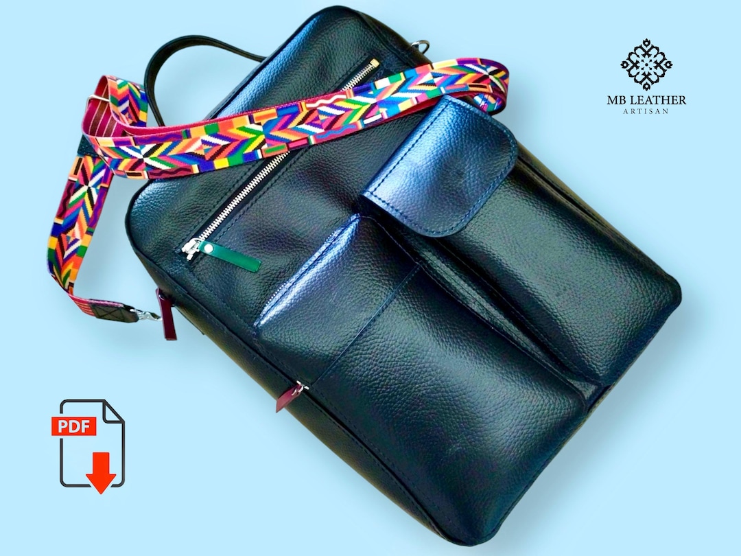 Leather Messenger Bag PDF Pattern | DIY Briefcase Template (A4) - Etsy
