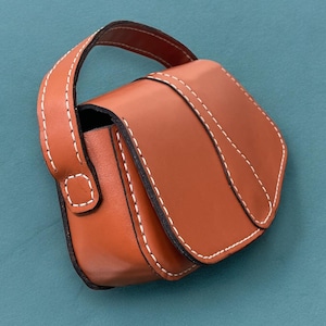 PDF Schnittmuster Leder Retro Handtasche , Leder Damentasche, Leder Digital , Leder DIY, Leder Schnittmuster, Leder Handmade, Vorlage Digital