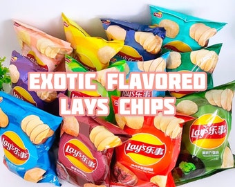 BUY 5 GET 1 FREE Exotic Lay’s Exclusive Flavored Chips | Rare special Asian Flavors | Special Flavor Weekly Added | from Thai China Taiwan