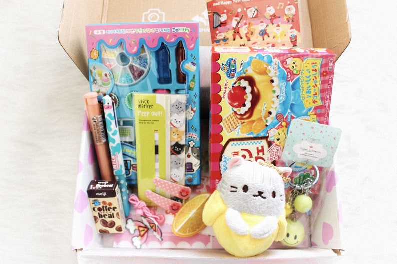 Kawaii Mystery Box Japanese Stationary Plushie DIY Candy Kit Etsy