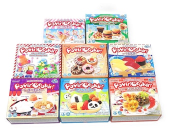 Japanese Kracie Popin Cooking DIY Candy Kits |bento box, ice cream, donut, ramen, hamburger| no bake just add water (English instructions)